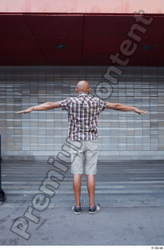 Whole Body Man T poses White Casual Slim Standing Street photo references